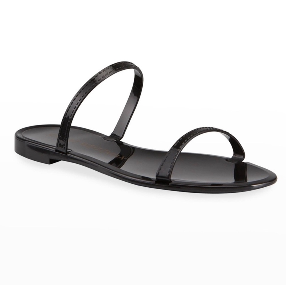 Stewart Weitzman🖤 Sawyer Jelly Slide Flat Sandals!! SOLD OUT!! LOWEST PRICE!!😍
